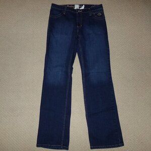 HARLEY DAVIDSON EMBELLISHED MID RISE BOOT JEANS SZ 6
